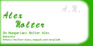 alex molter business card